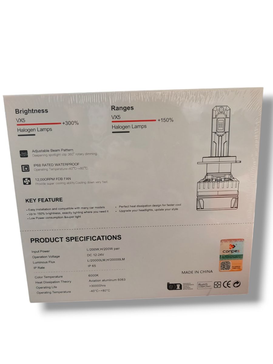 هدلایت کانپکس VX5 پایه H1 - Image 4